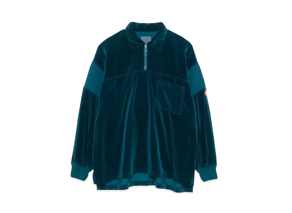 Cav Empt (C.E) VELVET PULLOVER SHIRT "Green"
