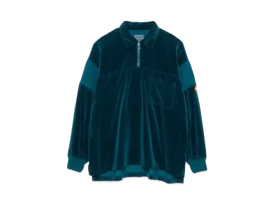 Cav Empt (C.E) VELVET PULLOVER SHIRT "Green"