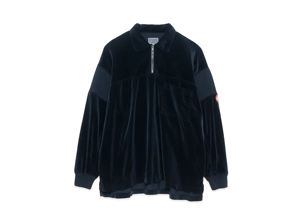 Cav Empt (C.E) VELVET PULLOVER SHIRT "Black"