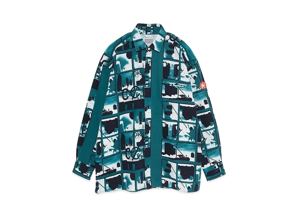 Cav Empt (C.E) CARD 3 BIG SHIRT "Green"