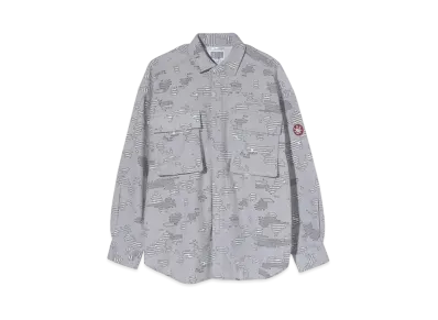 Cav Empt (C.E) NOISE FLANNEL BIG SHIRT "Grey"