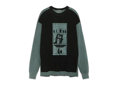 Cav Empt (C.E) OVERDYE PLANETARY COMMUNITY LONG SLEEVE T "Green"