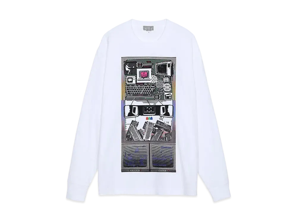 Cav Empt (C.E) MD TRANSMITTER LONG SLEEVE T "White"