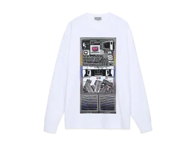 Cav Empt (C.E) MD TRANSMITTER LONG SLEEVE T "White"