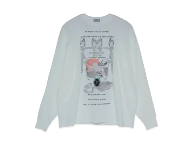 Cav Empt (C.E) MD DECENTRE LONG SLEEVE T "White"