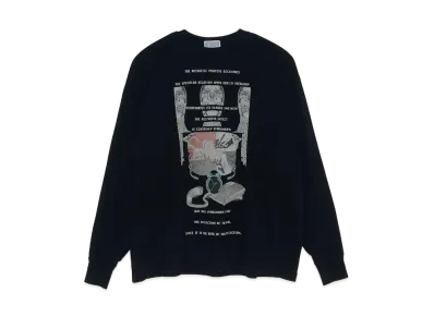 Cav Empt (C.E) MD DECENTRE LONG SLEEVE T "Black"