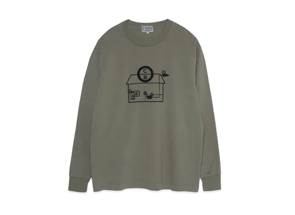 Cav Empt (C.E) OVERDYE SYSTEM LONG SLEEVE T "Beige"