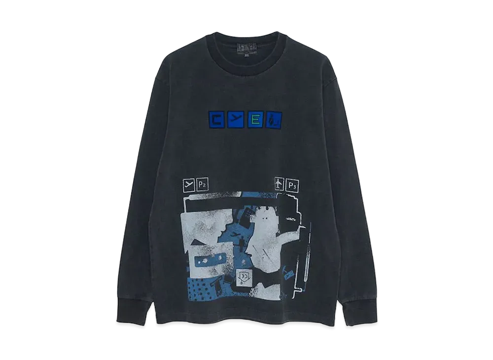 Cav Empt (C.E) OVERDYE FLIGHT LONG SLEEVE T "Grey"