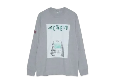 Cav Empt (C.E) WHITE MOBILE LONG SLEEVE T "Grey"