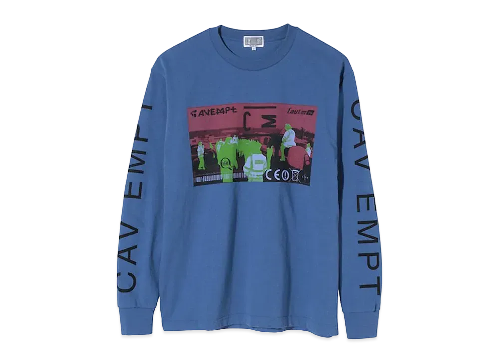 Cav Empt (C.E) CE!X LONG SLEEVE T "Navy"
