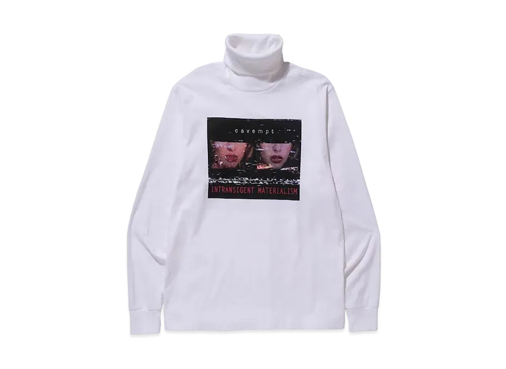 Cav Empt (C.E) TURTLE NECK LONG SLEEVE T "White"