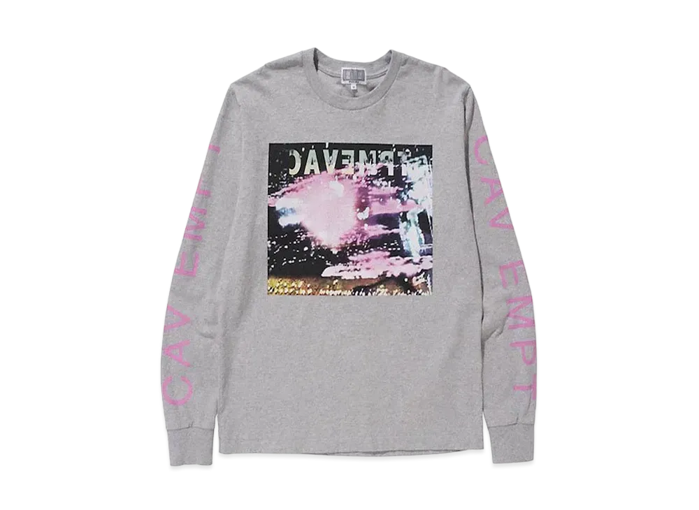 Cav Empt (C.E) PINK NOISE LONG SLEEVE T "Grey"