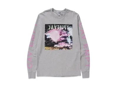Cav Empt (C.E) PINK NOISE LONG SLEEVE T "Grey"