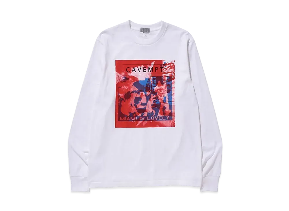 Cav Empt (C.E) PROJECTION LONG SLEEVE T "White"
