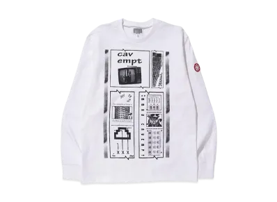 Cav Empt (C.E) EMC LONG SLEEVE T "White"
