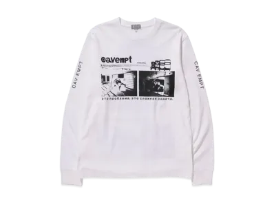Cav Empt (C.E) INTERCITY LONG SLEEVE T "White"