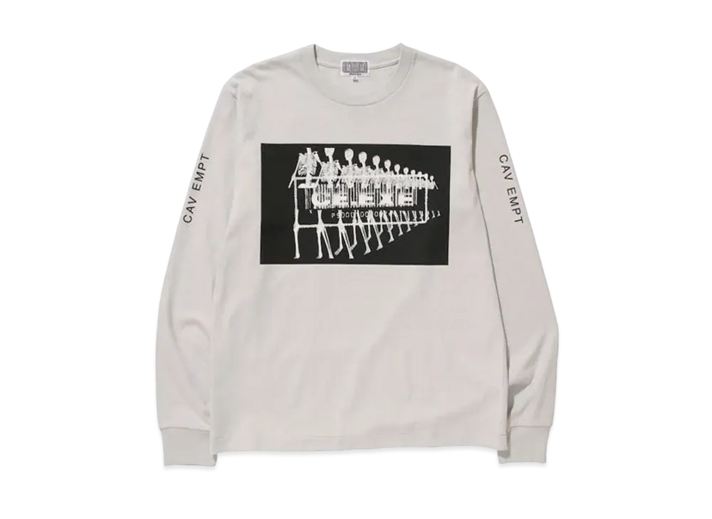 Cav Empt (C.E) SKEL LONG SLEEVE T "Grey"