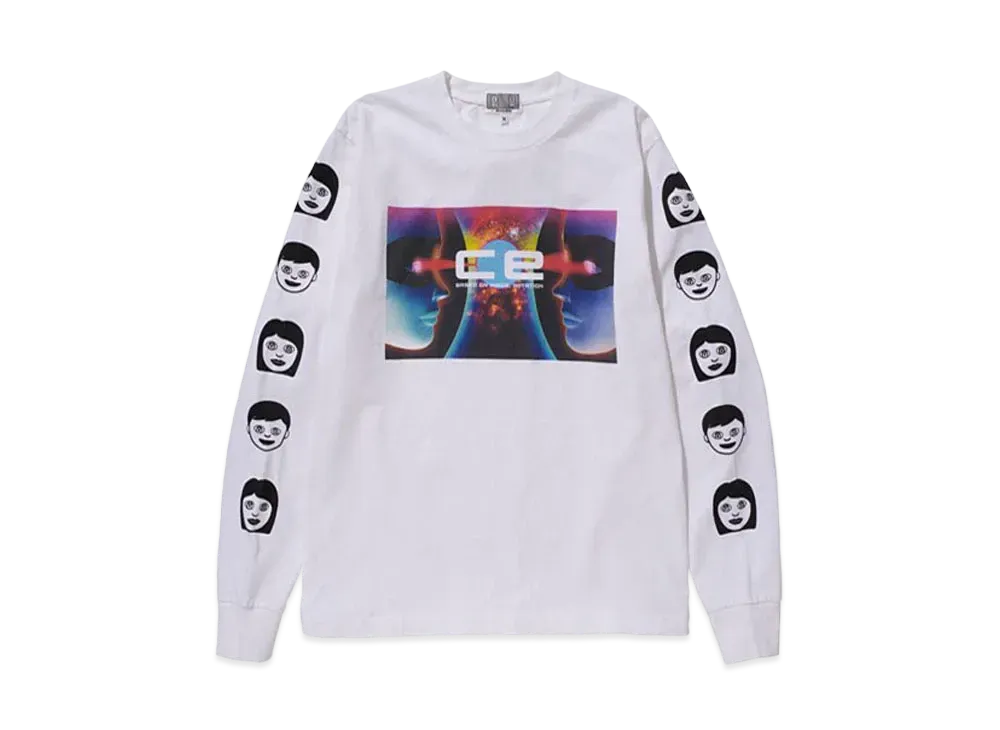Cav Empt (C.E) EYECONTACT LONG SLEEVE T "White"