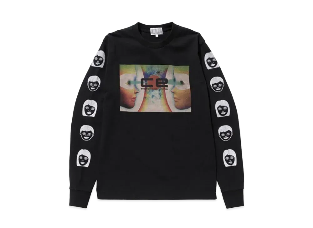 Cav Empt (C.E) EYECONTACT LONG SLEEVE T "Black"