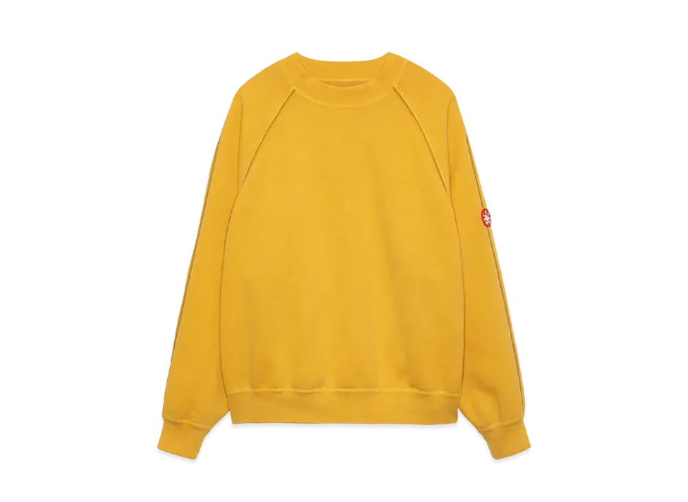 Cav Empt (C.E) OVERDYE RAGLAN PIPING SWEAT "Yellow"