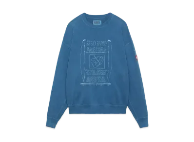 Cav Empt (C.E) OVERDYE IMAGINARY NEEDS CREW NECK "Blue"