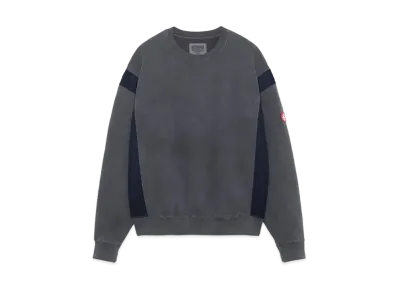 Cav Empt (C.E) OVERDYE SIDE MESH CREW NECK "Charcoal"