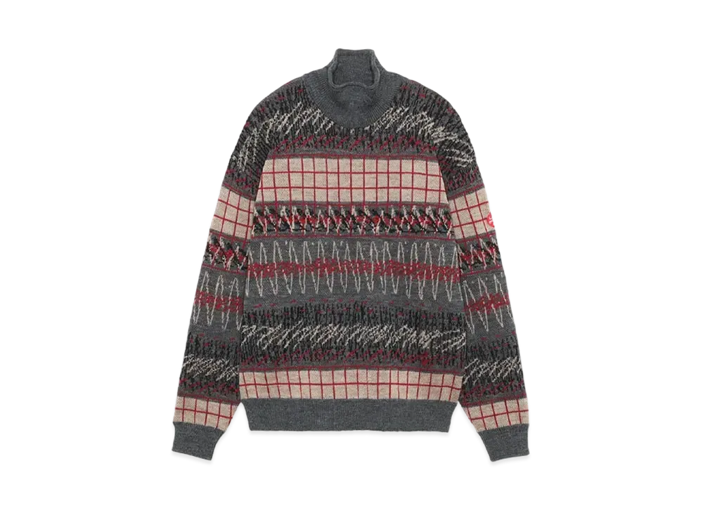 Cav Empt (C.E) WAVE LINE WOOL KNIT "Grey"