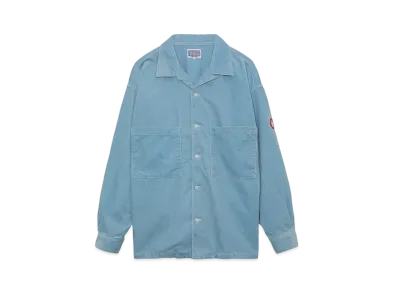 Cav Empt (C.E) BLEACHED CORD OPEN SHIRT "Blue"