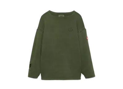 Cav Empt (C.E) OVERDYE DOUBLE FACE SLEEVE PULLOVER "Green"