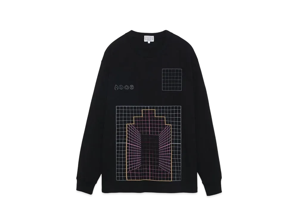 Cav Empt (C.E) GRID ZIGGURAT LONG SLEEVE T "Black"
