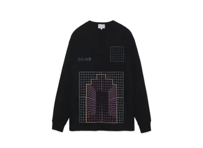 Cav Empt (C.E) GRID ZIGGURAT LONG SLEEVE T "Black"