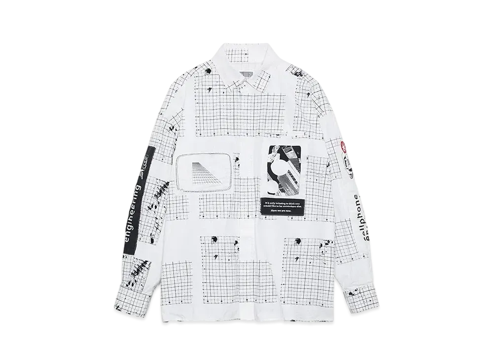 Cav Empt (C.E) CELLPHONE ENGINEERING SHIRT "White"