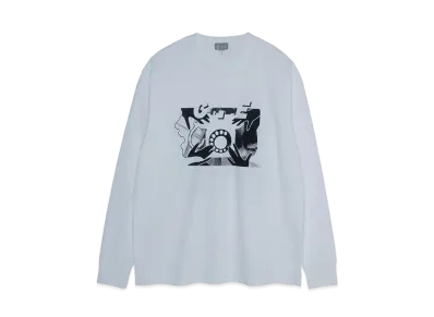 Cav Empt (C.E) ROTARY DIAL LONG SLEEVE T "White"