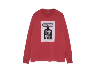 Cav Empt (C.E) OVERDYE UNIFORM CHOICE LONG SLEEVE T "Red"