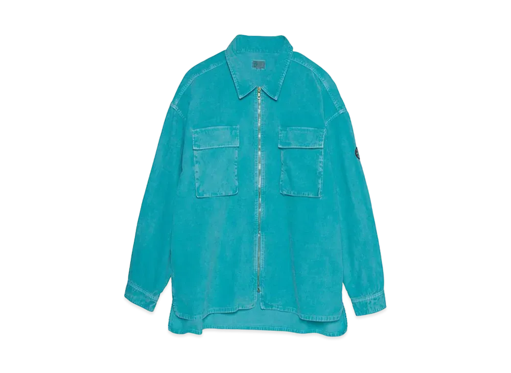 Cav Empt (C.E) CORDUROY ZIP SHIRT JACKET "Green"