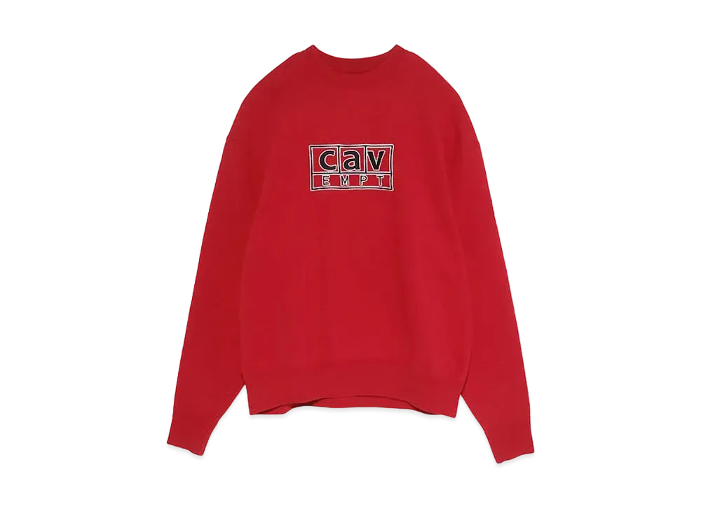 Cav Empt (C.E) cav BOX CREW NECK "Red"