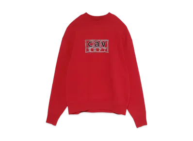 Cav Empt (C.E) cav BOX CREW NECK "Red"
