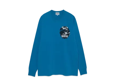 Cav Empt (C.E) CE DE SI GN LONG SLEEVE T "Navy"