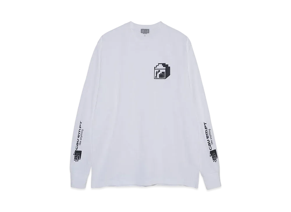 Cav Empt (C.E) PACK LONG SLEEVE T "White"