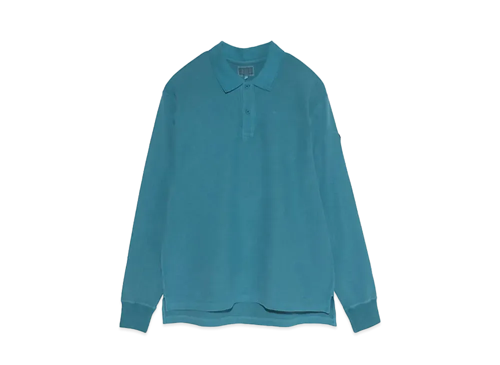 Cav Empt (C.E) OVERDYE RIB LONG SLEEVE POLO SHIRT "Green"