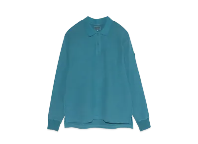 Cav Empt (C.E) OVERDYE RIB LONG SLEEVE POLO SHIRT "Green"