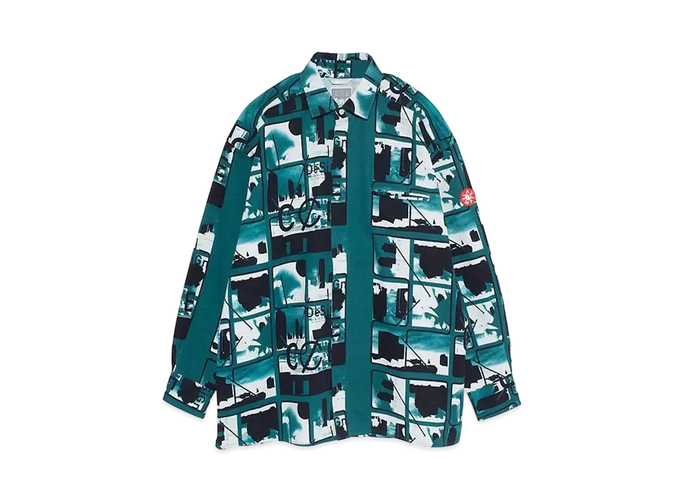 Cav Empt (C.E) CARD 3 BIG SHIRT "Green"