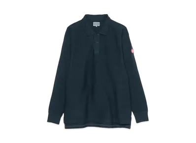Cav Empt (C.E) OVERDYE RIB LONG SLEEVE POLO "Black"