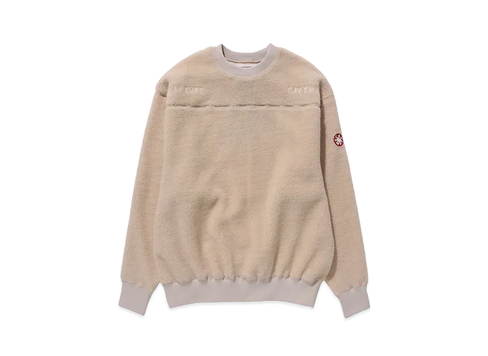 Cav Empt (C.E) FLEECE CREW NECK "Beige"