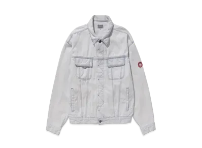 Cav Empt (C.E) BLEACHED DENIM JACKET "White"