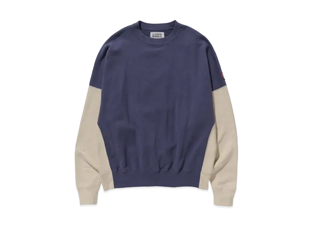 Cav Empt (C.E) SIDE PANEL CREW NECK "Navy"