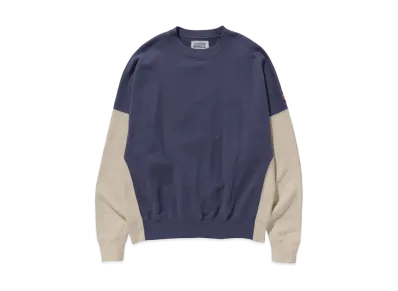 Cav Empt (C.E) SIDE PANEL CREW NECK "Navy"