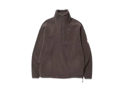 Cav Empt (C.E) HEAVY FLEECE HALF ZIP "Brown"