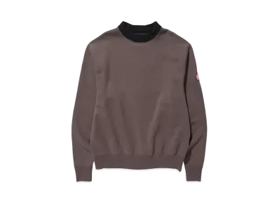 Cav Empt (C.E) STAND COLLAR CREW NECK "Brown"