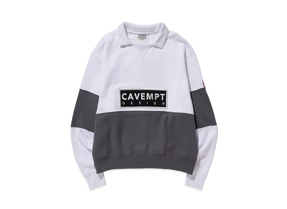 Cav Empt (C.E) DESIGN COLLARED SWEAT "White"